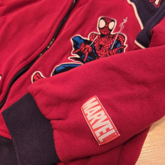 Vintage Y2K (2005) Marvel Spiderman sweatshirt track jacket - Picture 3 of 8